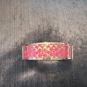 Coach pink and silver bangle!